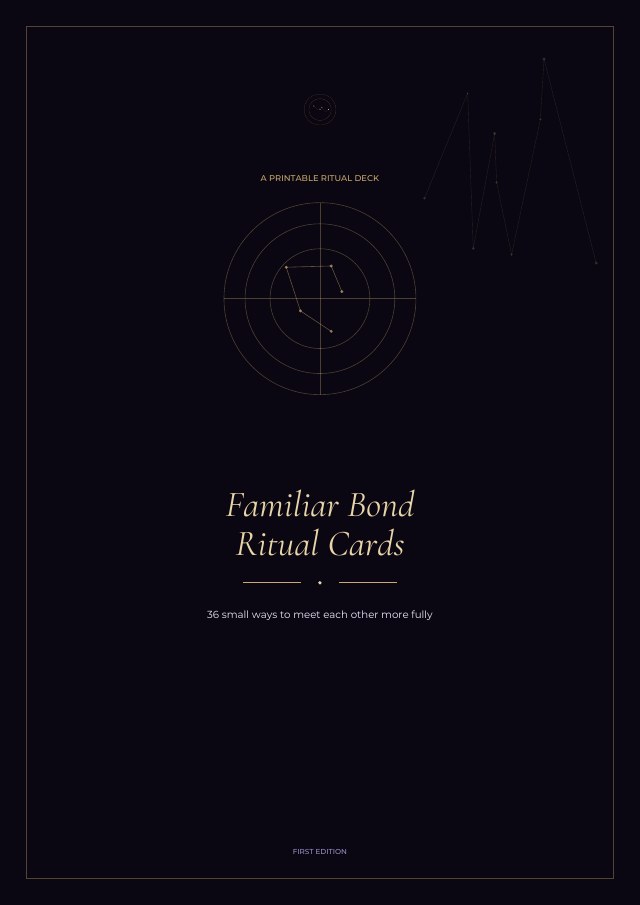 Familiar Bond Ritual Cards cover